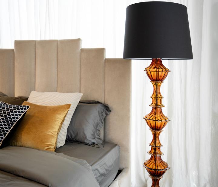 Samurai floor lamp