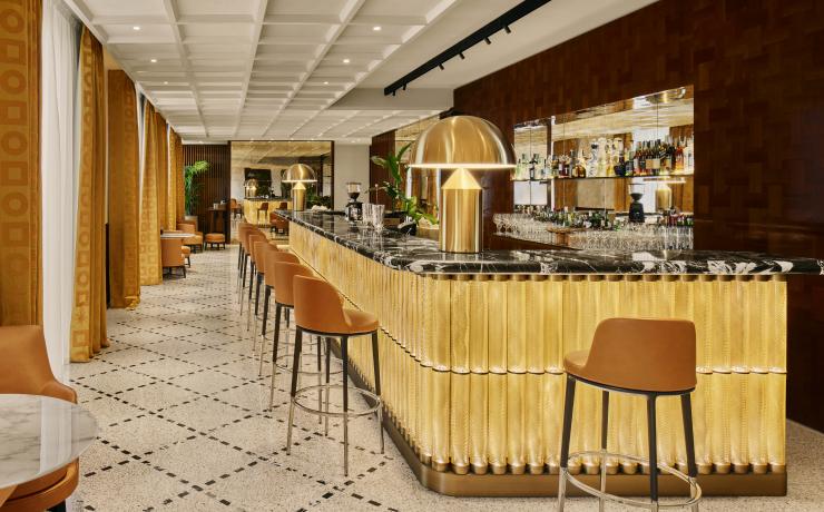 Bulgari Roma bespoke bar counter