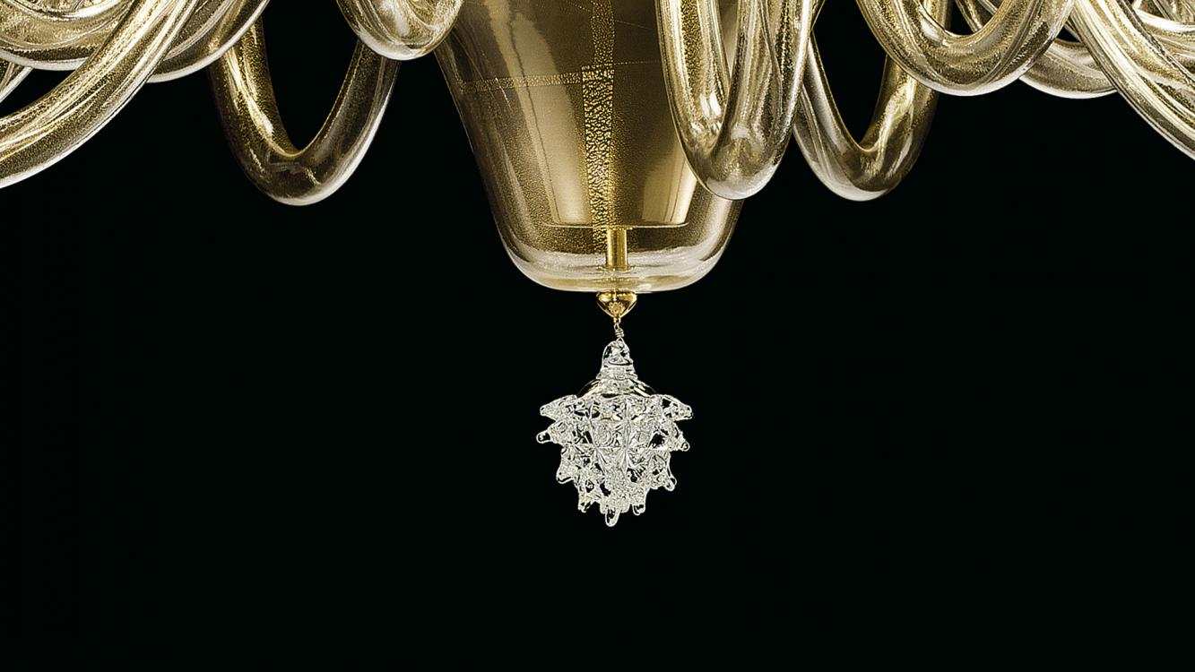 Barovier & Toso バロヴィエール&トーゾ フラワーベース　金箔 Amsterdam | Murano blown glasschandeliers | Barovier&Toso