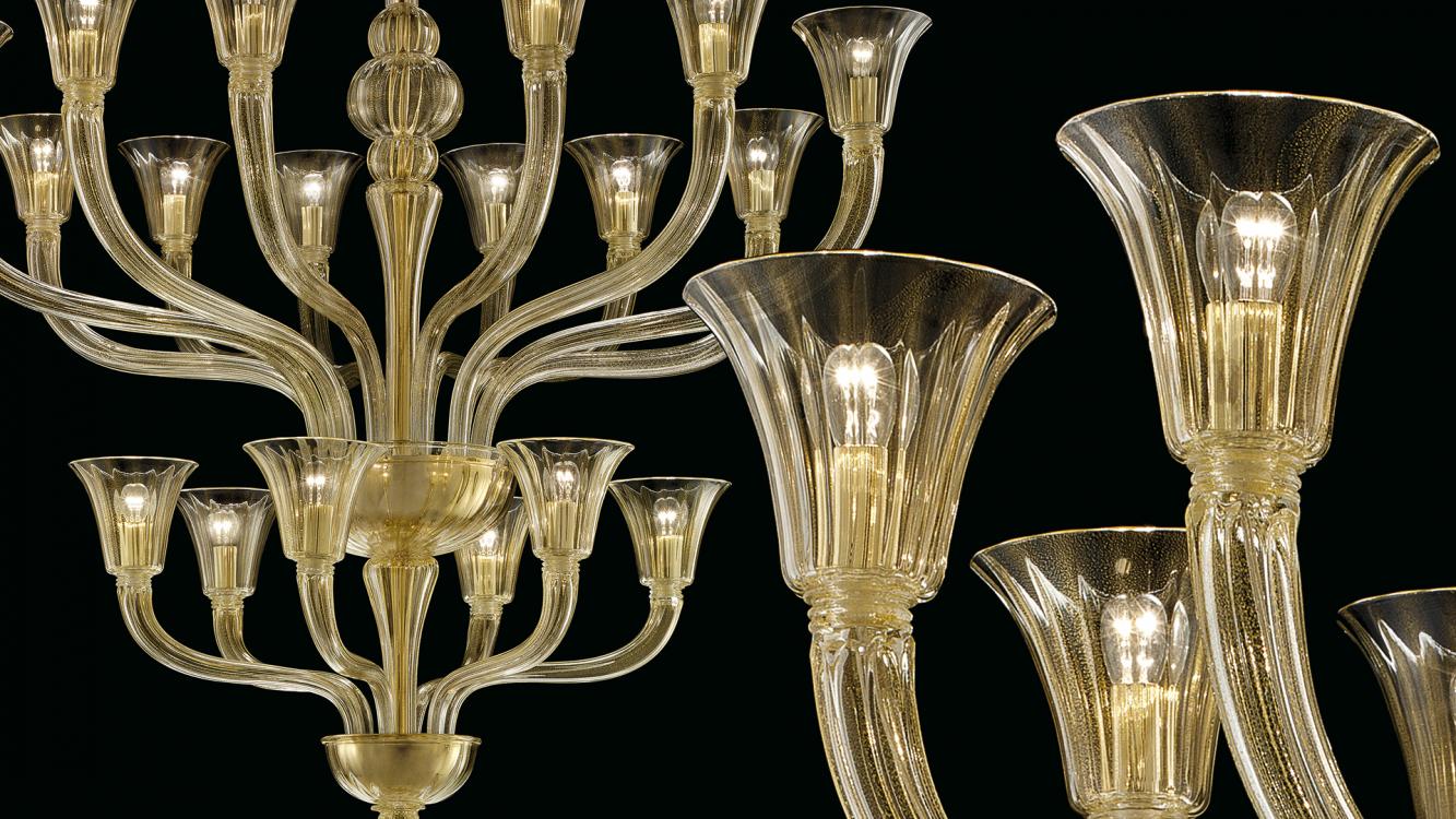 Degas | Murano blown glass chandeliers | Barovier&Toso