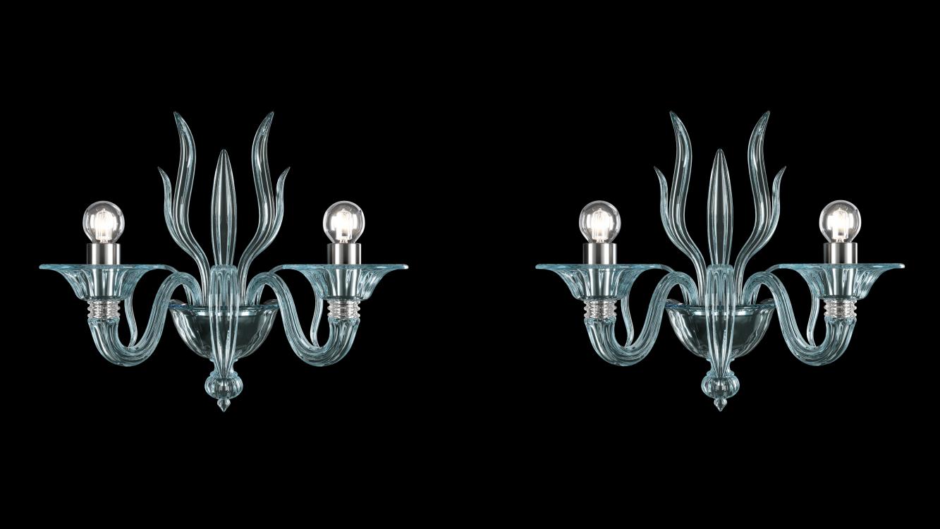 Spade | Murano blown glass wall sconces | Barovier&Toso