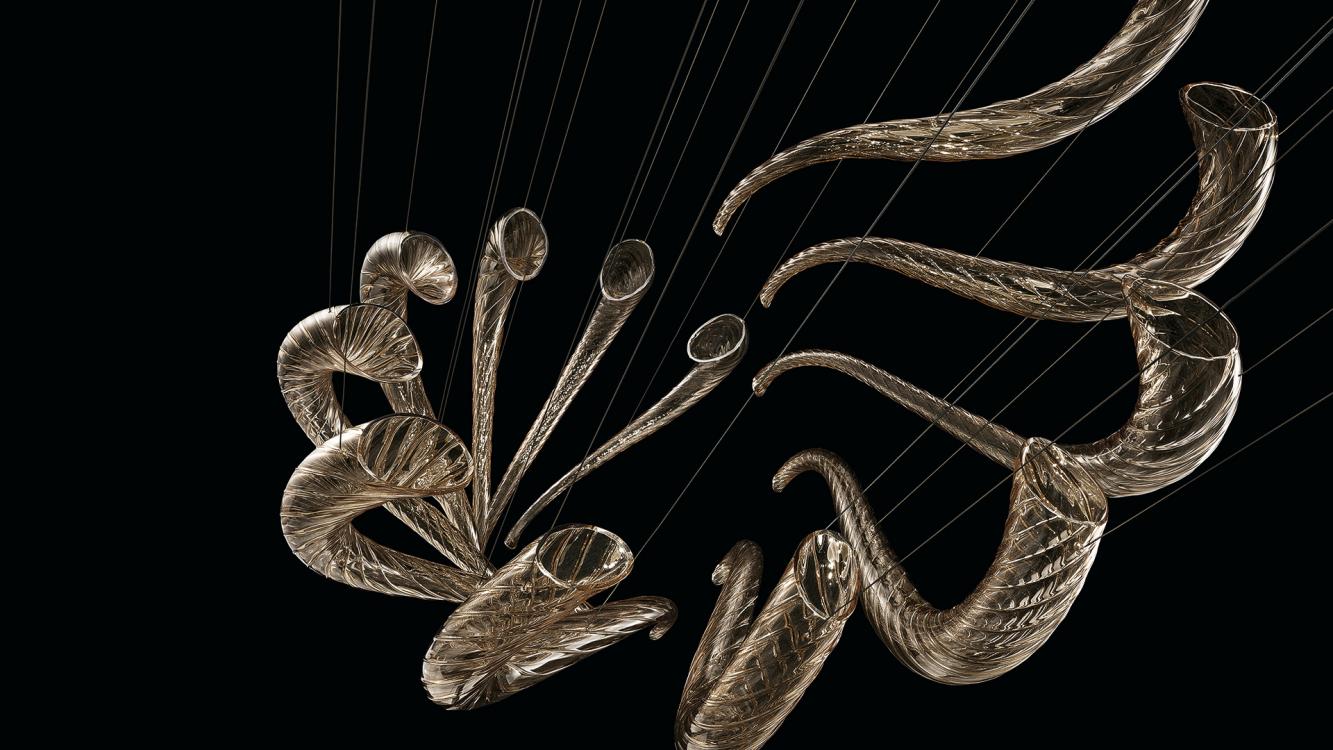 Swing | Murano blown glass suspension lamps | Barovier&Toso