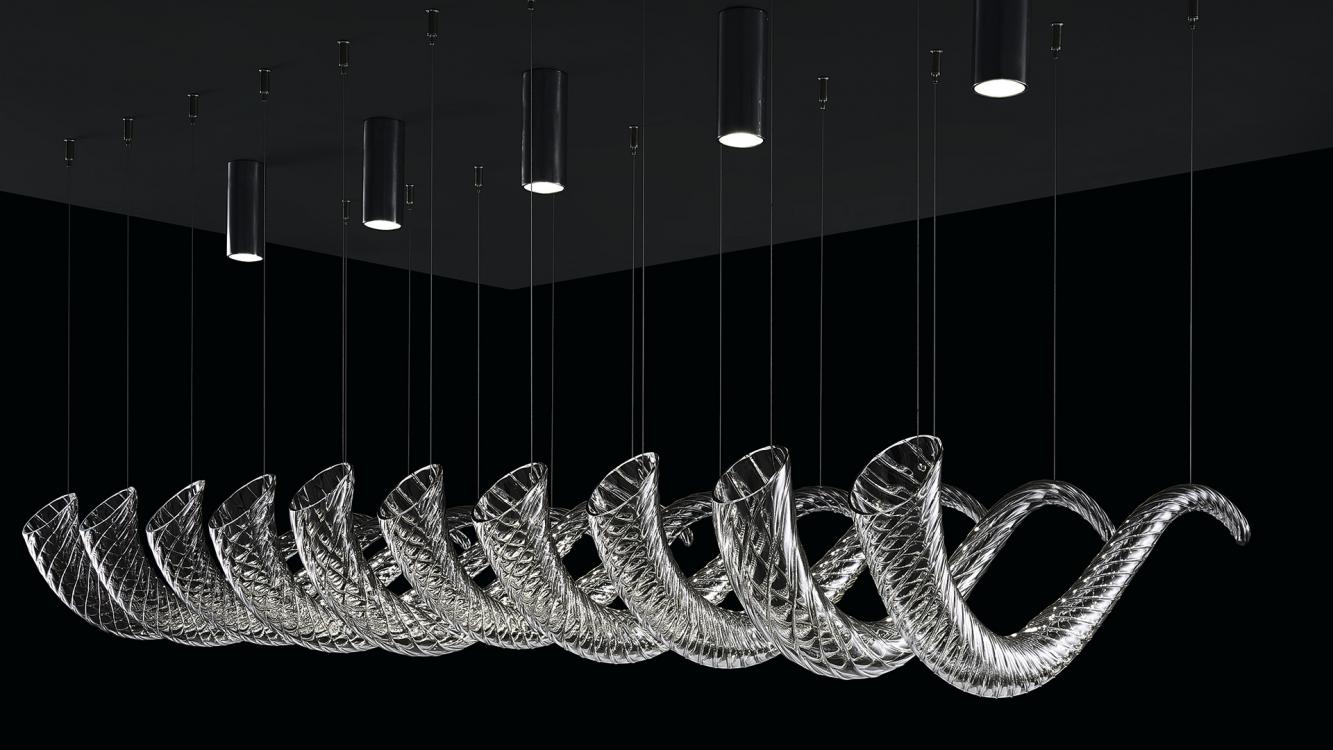 Swing | Murano blown glasssuspension lamps | Barovier&Toso Swing | Murano blown glasssuspension lamps | Barovier&Toso