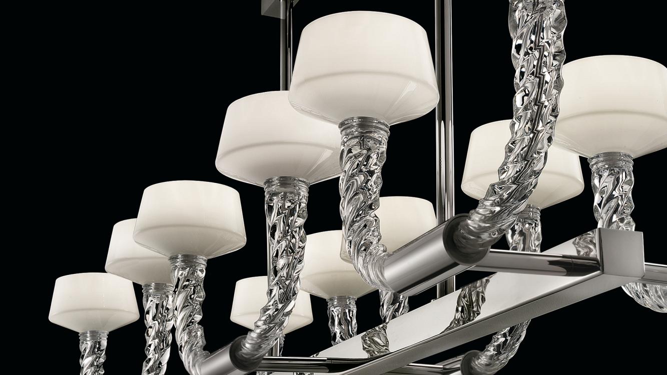 Twins | Murano blown glass chandeliers | Barovier&Toso