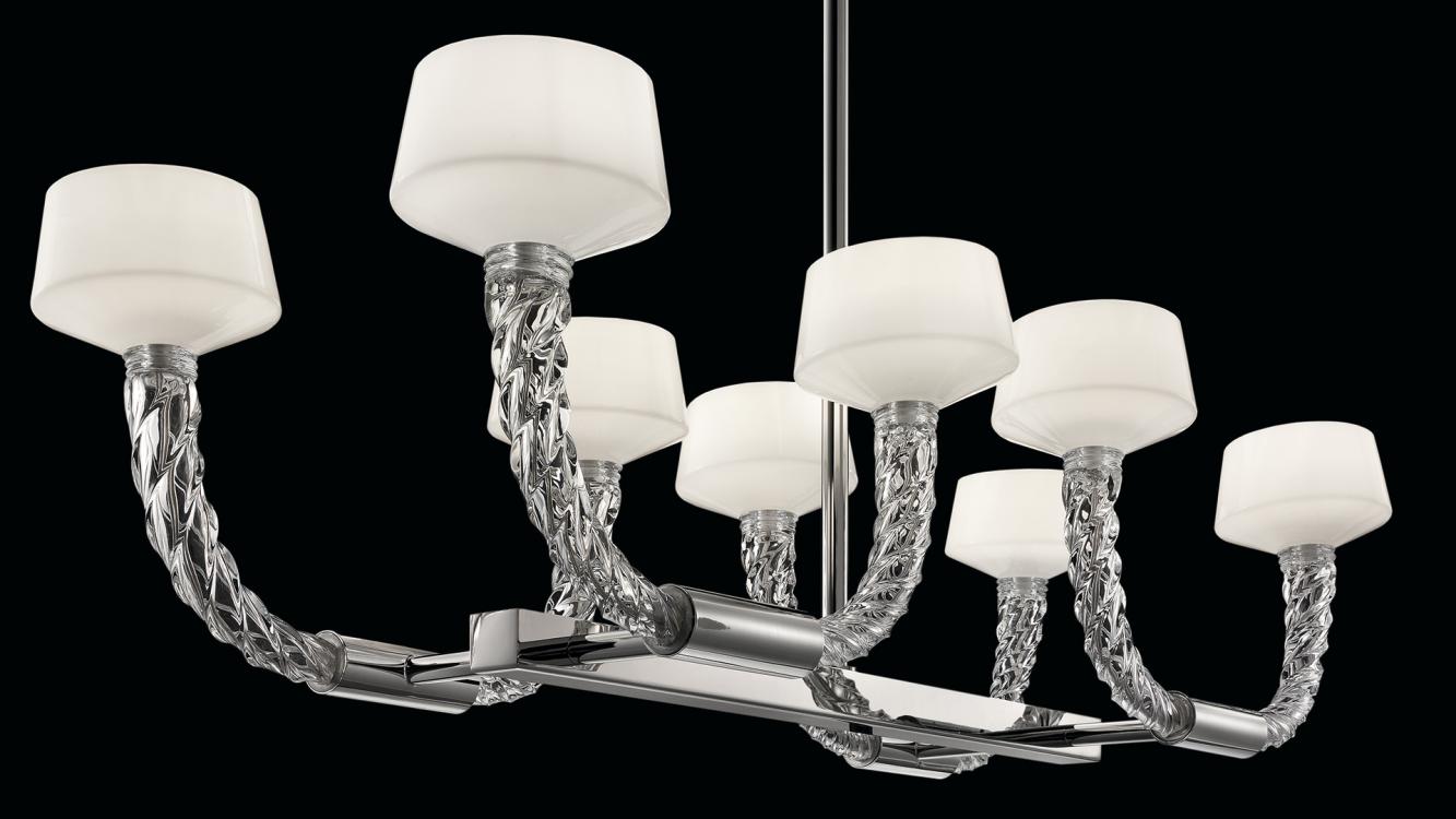 最高級金箔彩Barovier & Tosoバロヴィエール&トーゾ.ムラーノガラス Three-Tier Murano Glass Chandelier by Barovier & Toso