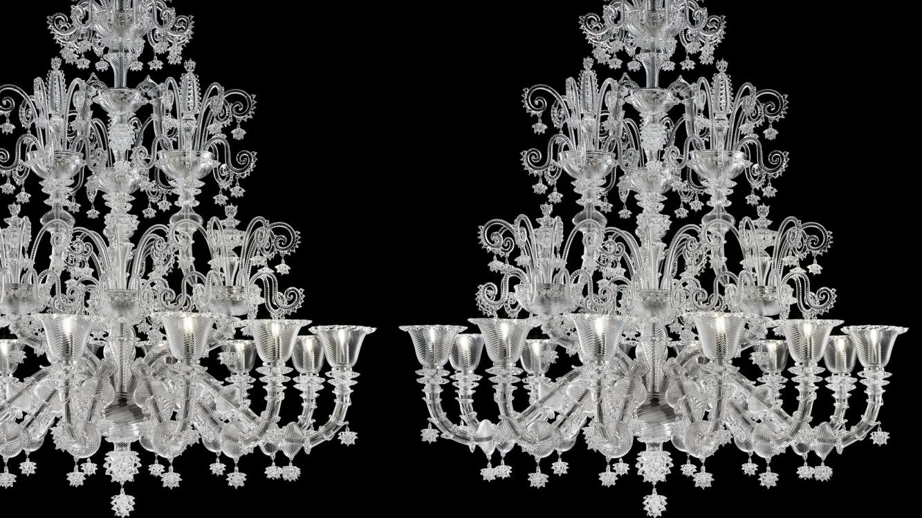 Venezia 1295 | Murano blown glass chandeliers | Barovier&Toso