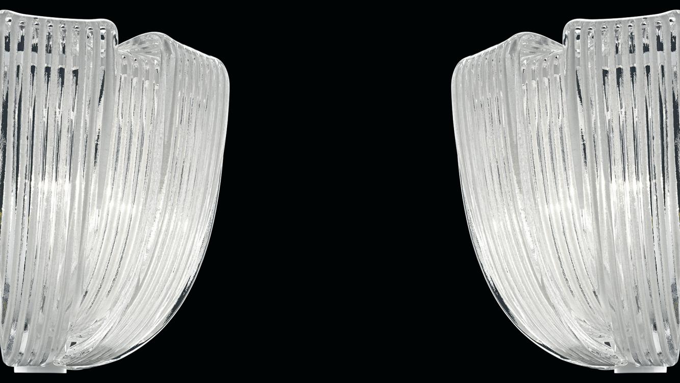Plissé | Murano blown glass wall sconces | Barovier&Toso