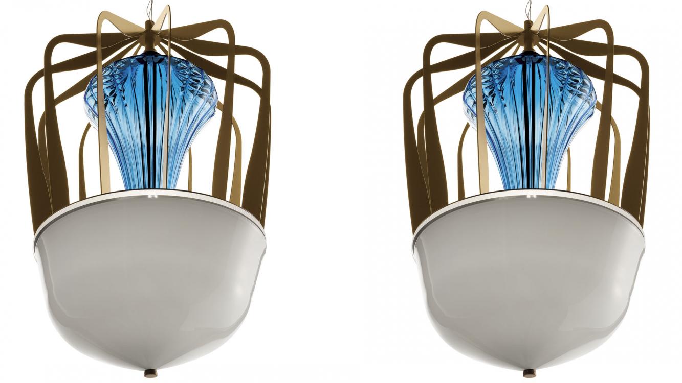 Robin | Murano blown glass suspension lamps | Barovier&Toso
