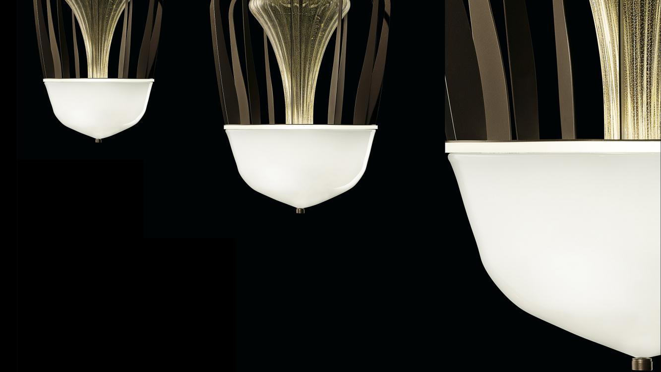 Robin | Murano blown glass suspension lamps | Barovier&Toso
