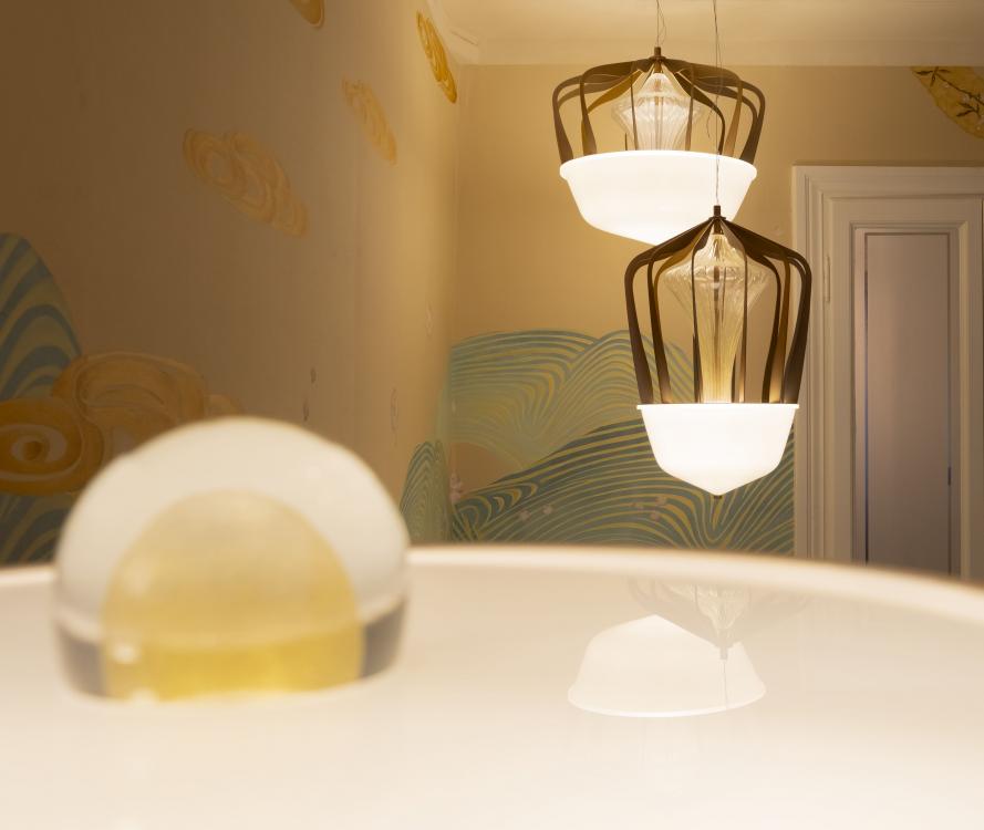 Robin | Murano blown glass suspension lamps | Barovier&Toso